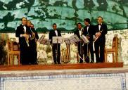 Atuação da banda "Metais de Lisboa", na Quinta da Piedade, Eugaria, Colares.