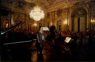 Concerto de Maria João Pires, Augustin Dumay, Gérard Caussé, Ariane Granjon e Jian Wang durante o Festival de Musica de Sintra, na sala da música do Palácio Nacional de Queluz.