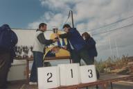 Rui Pereira, vereador da Câmara Municipal de Sintra, durante a entrega de troféus aos participantes da corrida "Fim da Europa".