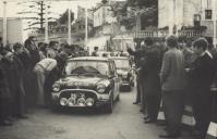 Prova do Rally das Camélias no largo da República em Sintra.