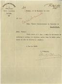 Ofício dirigido ao Administrador do Concelho de Sintra, proveniente do Diretor da Casa de Saúde do Telhal, Elias de Almeida, enviando o mapa do movimento de entradas e saídas de doentes, nesta Casa de Saúde.