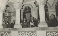 Discurso de António Pereira Forjaz, presidente da Câmara Municipal de Sintra, numa sessão pública de apoio ao Almirante Américo Tomás na varanda dos Paços do Concelho de Sintra.