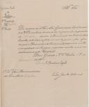 Circular do Secretário Geral da 3ª Repartição do Governo Civil de Lisboa, Pedro José de Oliveira, ao Administrador do Concelho de Sintra, remetendo portaria de pagamento da quantia de 17.000 reis, devida à comissão das cadeias do concelho, pela despesa feita em Janeiro último.