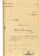 Construção de moradia ,em Azenhas do Mar, em nome de Emílio de Paula Campos, com o Processo OB nº 520/1923, com a licença de construção nº 391 de 22 /10/1923.