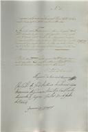 Mandados de pagamento referentes ao ano económico de 1844-1845, passados pelo Presidente da Câmara Municipal de Belas ao tesoureiro do concelho.
