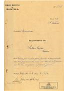 Ampliação de sua propriedade em Monte da Estefânia - Sintra.um piso por cima da garagem, em Estefânia - Sintra, em nome de António Gaspar, da Ericeira e, com o Processo OB nº 504/1922, com a licença de construção nº 365 de 10/10/1923.
