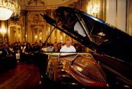 Concerto de piano de Nelson Freire, na sala da música do Palácio Nacional de Queluz, durante o Festival de Música de Sintra.