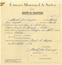 Registo de velocípede de marca Olimpique com motor, com o nº 7351, em nome de Manuel José Cerqueira, morador em Granja do Marquês.