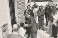 Presidente da Câmara Municipal de Sintra, António Forjaz, durante a inauguração do posto dos CTT, Correios e Telecomunicações de Portugal, na Praia das Maçãs.