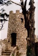 Torre da alcáçova do Castelo dos Mouros em Sintra.