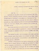 Ofício enviado à Câmara Municipal de Sintra relativo à transferência do contrato de iluminação pública e particular para a Companhia Reunidas de Gaz e Eletricidade, de Lisboa.