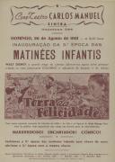 Programa de matinés infantis com o filme "Terra da Felicidade", com a participação de Luana Patten, Edgar Bergen e Dinah Shoré.