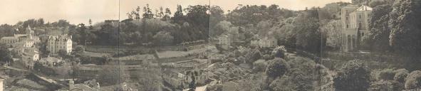 Panorâmica da Alameda Marechal Carmona, vulgarmente conhecida como Volta do Duche antes das obras de alargamento.