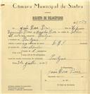 Registo de velocípede de marca L.R.S., com o nº 6554, em nome de João Rosa Pires, morador em Pexilgais.