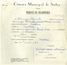 Registo de velocípede de marca Famel, com o nº 8968, em nome de Domingos Fortunato, morador em Morelena.