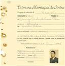 Registo de matricula de carroceiro em nome de Domingos Duarte Santana Polido, morador em Alvarinhos, com o nº de inscrição 1867.