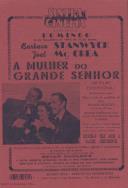 Programa do filme "A Mulher do Grande Senhor" com a participação dos atores Barbara Stanwyck, Joel Mc. Crea e Brian Donlevy.