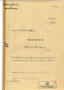 Construção de moradia na Portela do Vale de São Martinho em nome de Alberto da Silva Pereira, com o Processo nº OB 14/1922, com a licença de construção nº 13 de 04/02/1922.