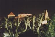 Vista noturna do Palácio Nacional de Sintra.