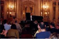 Concerto com Maria João Pires e Rufus Müller, durante o festival de música de Sintra, na sala da música do Palácio Nacional de Queluz.