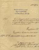 Ofício do Comandante de Recrutamento e Reserva nº 2, João Paulino Montanha, ao Administrador do Concelho de Sintra, referente à devolução da caderneta militar do reservista, Abel Lopes.