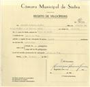 Registo de velocípede com o nº 9550, em nome de Armindo Antunes Simões, morador em Aruil de Cima.