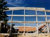 Construção do pavilhão gimnodesportivo da Escola Secundária Matias Aires no Cacém.