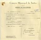Registo de velocípede com o nº 10101, em nome de Francisco de Oliveira, morador em Queluz.
