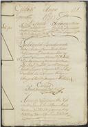 Feito de cível de resíduos de testamento contra Domingos Duarte, morador no Funchal, enquanto testamenteiro de seu pai João Duarte, morador no mesmo lugar.