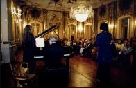 Concerto de Liana Issakadze / Sequeira Costa, na sala da música, no Palácio Nacional de Queluz, durante o Festival de Música de Sintra.