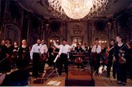 Concerto  com a Orquestra de Câmara Escocesa, durante o festival de música de Sintra, na sala de música do Palácio Nacional de Queluz.