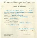 Registo de velocípede com o nº 4837, em nome de Camilo da Rocha Correia, morador em Idanha.