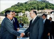 Receção ao Primeiro Ministro de Marrocos e sua comitiva no Palácio Nacional de Sintra, com a presença do Presidente da Câmara Municipal de Sintra, Dr. Fernando Reboredo Seara, durante a sua visita a Sintra.