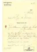 Construção de uma casa na Rinchôa em nome de Guilherme Simões dos Santos com o Processo OB nº 163/1923, com a licença de construção nº 119 de 16/04/1923.
