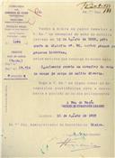 Ofício dirigido ao Administrador do Concelho de Sintra, proveniente do Engenheiro Sub Diretor da Companhia dos Caminhos de Ferro Portugueses, referente a um auto de noticia contra pessoa ou pessoas incertas.