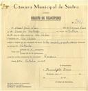 Registo de velocípede de marca Vilar com motor Cuciolo, com o nº 7361, em nome de Manuel João Lima, morador em Pero Pinheiro.