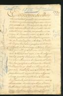 Instrumento de venda, quitação e obrigação de uma terra e alguns pardieiros nos limites do Vinagre feita por José Maurício da Gama e Freitas a Custódio José Bandeira.