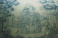 Azulejos do Séc. XVIII nas paredes do primeiro compartimento da Gruta dos Banhos do Palácio Nacional de Sintra.