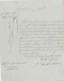 Ofício de Jorge Dias Lopes de [Vasconcelos], Secretário Geral da 3ª Repartição do Governo Civil de Lisboa, ao Administrador do Concelho de Sintra, referente à lista dos foros anuais pagos por António Duarte Loures, ao Convento de São Vicente, por haver diferença do ano de 1840.