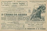 Programa do filme "A Chama da Arábia" com a participação de Maureen O'Hara.