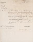 Ofício de A. João Pedro da Camara, Secretário Geral da 3ª Repartição do Governo Civil de Lisboa, ao Administrador do Concelho de Sintra, a propósito do orçamento da Confraria de Nossa Senhora da Piedade da Serra, da freguesia de Almargem do Bispo, relativo ao 1º semestre de 1860.