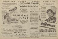 Programa do filme comédia "Os Papás Vão Casar" com a participação de Van Heflin, Patricia Neal e Gigi Perreau.