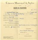 Registo de velocípede de marca Atlantic, com o nº 7229, em nome de Luís Manuel Pereira Fraga, morador em Magoito.