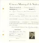 Registo de matricula de velocipedista em nome de José Franco do Nascimento, morador em Cortesia, com o nº de inscrição 6561.