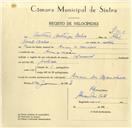 Registo de velocípede de marca Nacional, com o nº 9618, em nome de António Baltazar Baleia, morador em Arneiro dos Marinheiros.