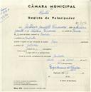 Registo de velocípede de marca Raio, com o nº 4604, em nome de António Jacinto Fernandes, morador em Ranholas.