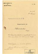 Ampliação de moradia em A-da-Beja, Belas em nome de Alfredo António, com o Processo nº OB 79/1922, com a licença de construção nº 26 de 15/03/1922.