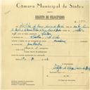 Registo de velocípede de marca Nacional, com o nº 5864, em nome de Felipe Vieira da Rocha, morador em Vila de Sintra.