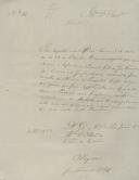 Ofício de José Vicente, Regedor da Paróquia de S. João das Lampas, ao Administrador do Concelho de Sintra, referente ao refratário Daniel, filho de José Fernandes Canas e Josefa Maria, do Concelho de Oliveira do Hospital, por ter um mandato de captura, mas não ser encontrado.