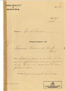 Construção de cocheira e garagem em Paiões em nome de Francisco Vitorino dos Santos, com o Processo nº OB 136/1921, com a licença de construção nº 104 de 08/06/1921.